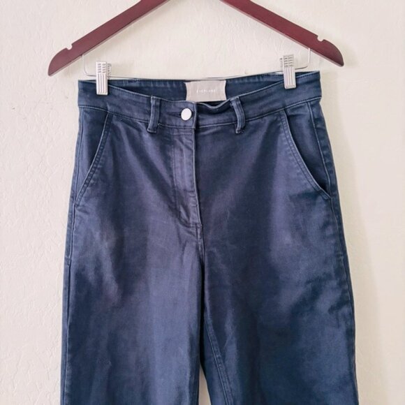 Everlane Women's Navy Flare Wide-Leg Crop Jeans Size 6 - Picture 2 of 6